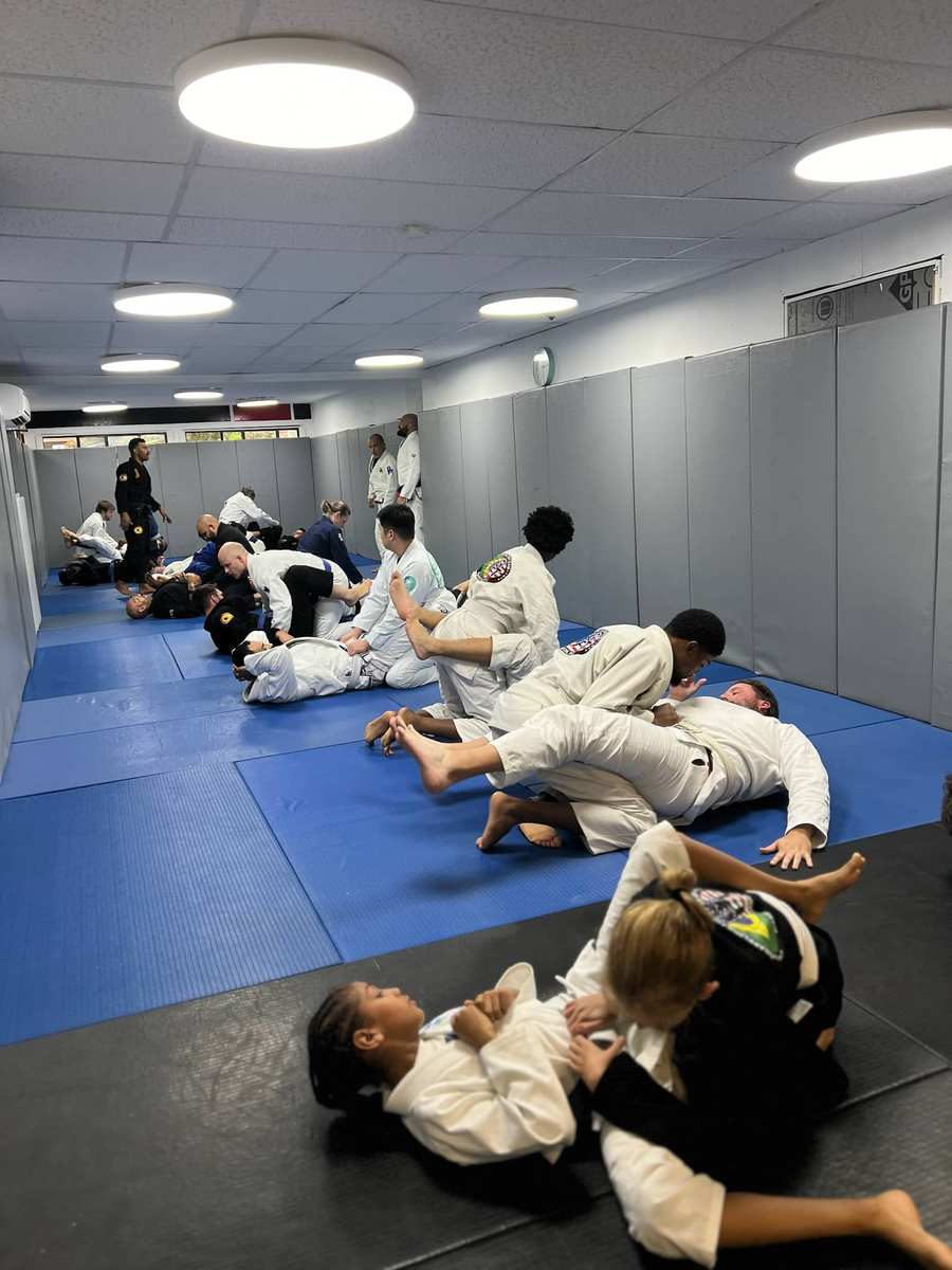 WDC BJJ students training together in Takoma Park