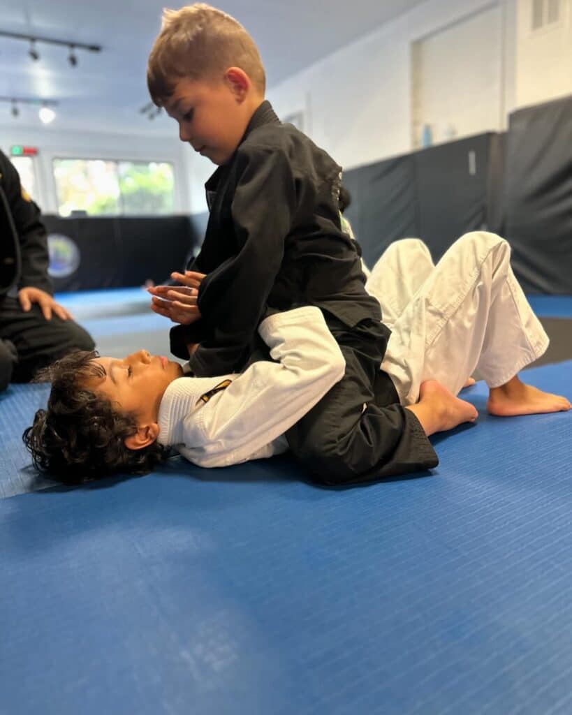 Kids and families training Brazilian jiu-jitsu at WDC BJJ, about 2 miles from Langley Park